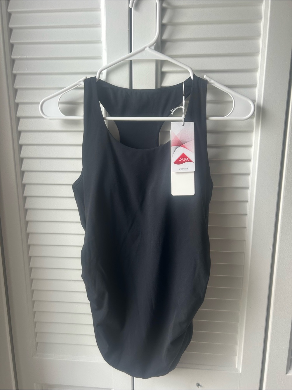 LYCRA Black Racerback Tank Top